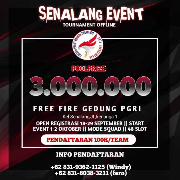 Turnamen Offline FF Kembali Digelar di Jakarta