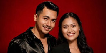Gaun Migi Rihasalay dan Wisnu Aji Menggunakan Ornamen Garuda Emas dengan Makna Mulia
