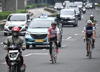 Rekayasa Lalu Lintas oleh Dishub Saat Yellow Run di Jakarta
