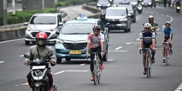 Rekayasa Lalu Lintas oleh Dishub Saat Yellow Run di Jakarta