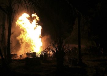 Ledakan Sumur Minyak Tradisional di Aceh Timur