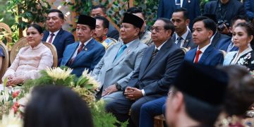 Nikahan Anak Boy Thohir, Prabowo dan Jokowi Duduk Bersebelahan