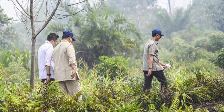 Prabowo Kunjungi Riau untuk Tinjau Penanganan Karhutla di Sumatra