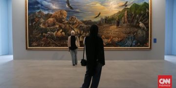 Pesan Damai SBY dan Seniman Melalui Karya Seni Kuas
