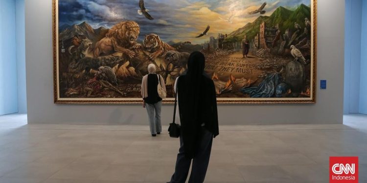Pesan Damai SBY dan Seniman Melalui Karya Seni Kuas